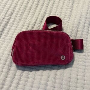 [LIKE NEW] Lululemon Burgundy Corduroy Everywhere Belt Bag 1L